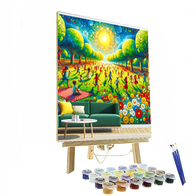 Sunny Day In The Park Painting Number Kit