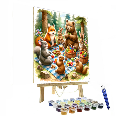 Whimsical Woodland Picnic Paint By Color