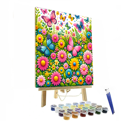 Dreamy Butterfly Garden Paint By Number