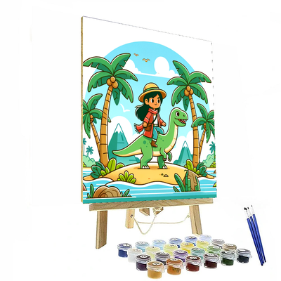 Dino Explorer's Island DIY Paint By Numbers