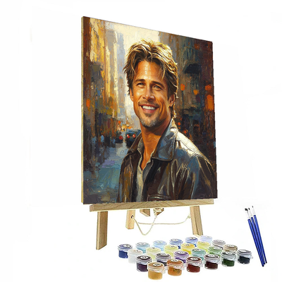 Brad Pitt: Chasing Stardom Through Time Numbered Painting Kits