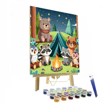 Cute Camping Adventures Paint By Numbers