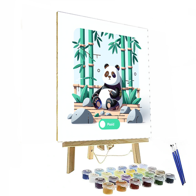 Peaceful Panda Retreat Paint By Number