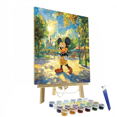 Mickey Mouse Magic Scene - Disney Inspired Paint By Numbers Art