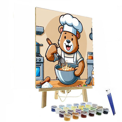 Culinary Quest With Chef Bear Paint By Number