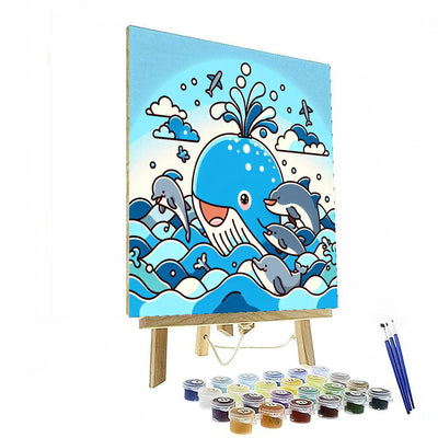 Whale Watching Fun Paint By Color