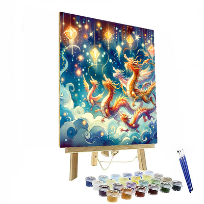 Dashing Dragon Dance Painting Number Kit