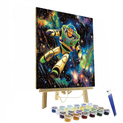 Toy Story Buzz Lightyear In Space - Disney Inspired Painting By Numbers Kit