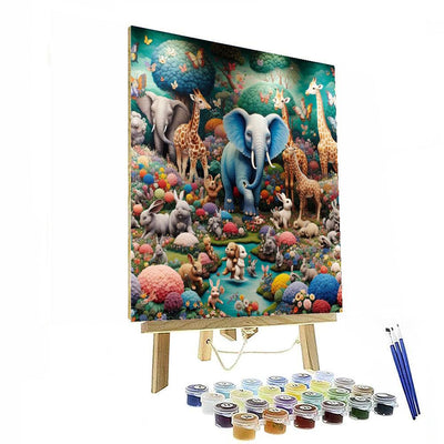 Vibrant Animal Friends Paint By Number