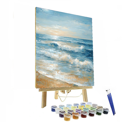 Claude Monet Inspired Serenity By The Shore  Painting By Numbers Kit