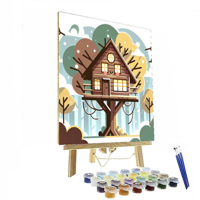 Joyful Treehouse DIY Paint By Numbers