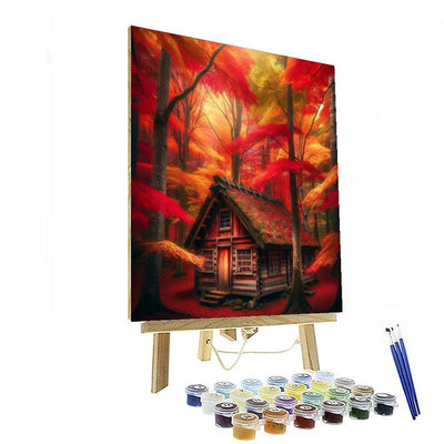 Rustic Autumn Cabin Paint By Numbers Kits