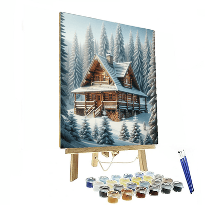 Rustic Cabin Refuge Paint By Numbers