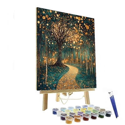 Gustav Klimt Inspired Ethereal Woodland  Paint By Numbers