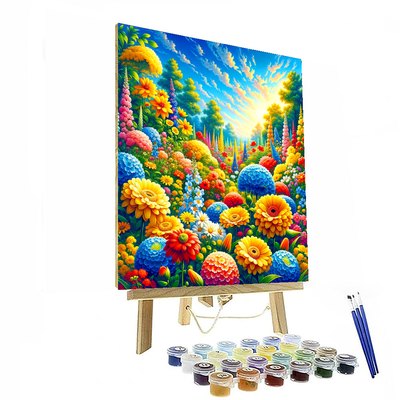 Sunny Morning Blooms Painting Number Kit