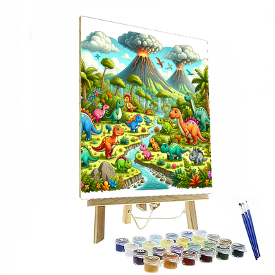 Adventurous Dinosaur Discovery Paint By Numbers Kits