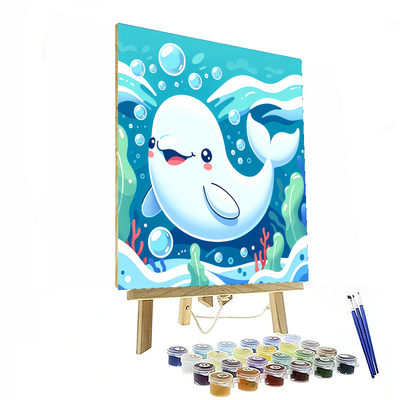 Bubbly Beluga Painting By Numbers Kit