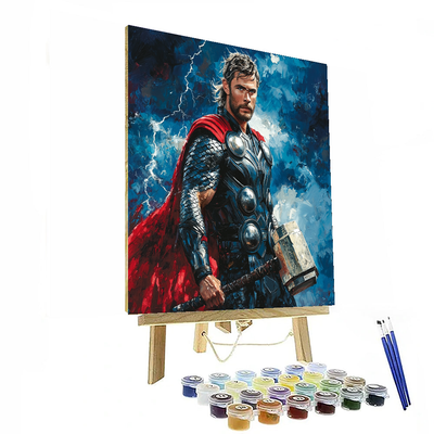 Chris Hemsworth: Channeling The Thunderous Might Of Thor Numbered Painting Kits