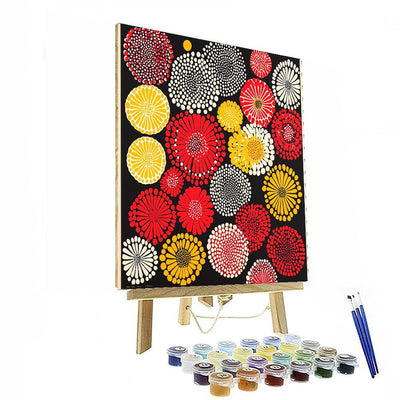 Yayoi Kusama Inspired Whimsical Polka Dreams  Paint By Number