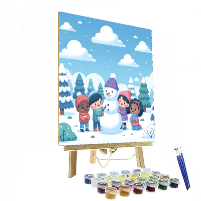 Winter Wonderland Scene Numbered Painting Kits