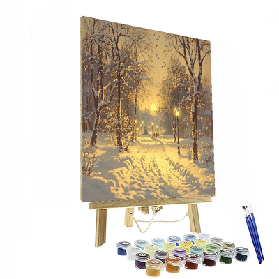 Ivan Aivazovsky Inspired Winter's Glow  Paint By Numbers Kits