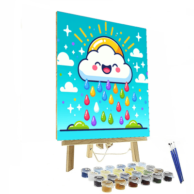 Cheery Rain Cloud Numbered Painting Kits