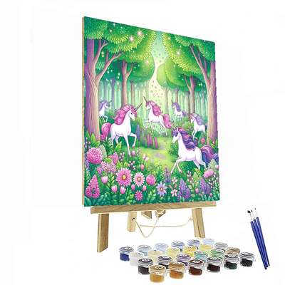 Enchanted Unicorns Painting Number Kit