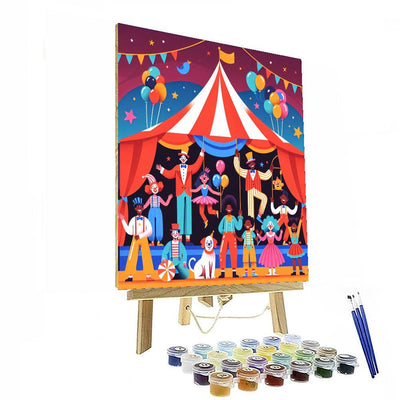 Vibrant Circus Adventure Number Painting