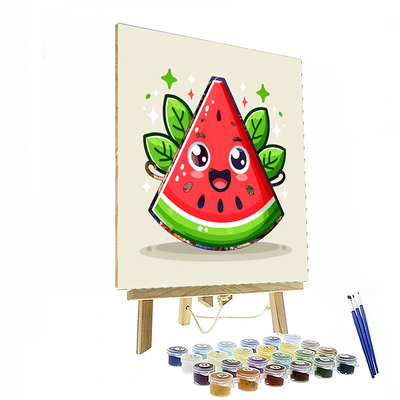 Joyful Watermelon Slice Paint By Numbers Kits