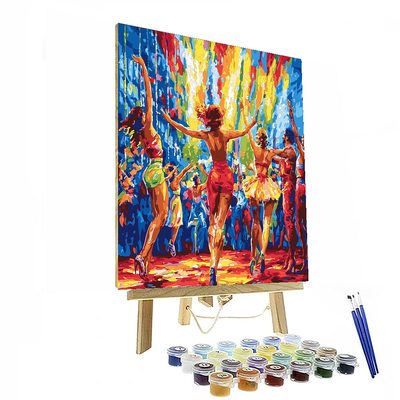 Henri De Toulouse-Lautrec Inspired Joyful Circus Performers  Painting By Numbers Kit