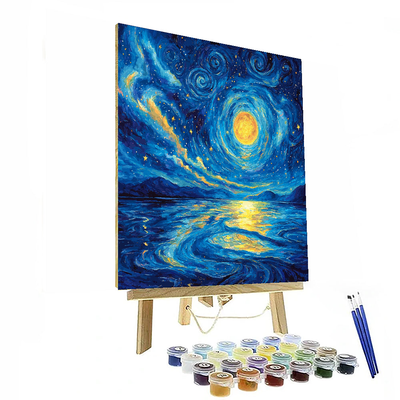 Vincent Van Gogh Inspired Ethereal Nightscape  DIY Paint By Numbers