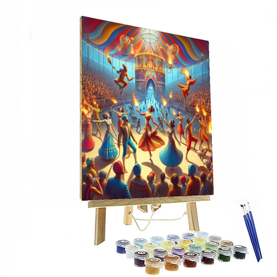 Whimsical Circus Whirl Numbered Painting Kits