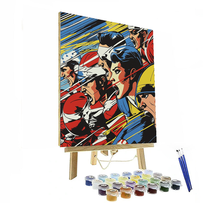 Roy Lichtenstein Inspired Timeless Sports Legends  DIY Paint By Numbers