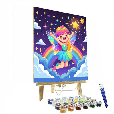 Rainbow Fairy's Enchanted Flight Paint By Number