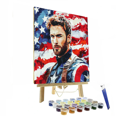 Chris Evans: The Heart Of Captain America Numbered Painting Kits