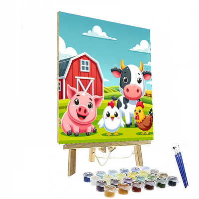 Fun Farm Friends Painting By Numbers Kit