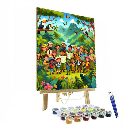 Explorers Of The Jungle Paint By Numbers Art