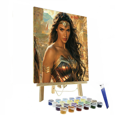 Gal Gadot: Unleashing The Warrior Within As Wonder Woman Paint By Color