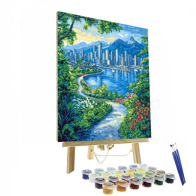 Vancouver's Stanley Park Seawall Paint By Numbers Kits