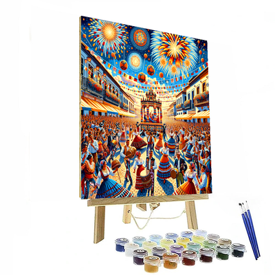 La Patum De Berga - Spain Painting By Numbers Kit