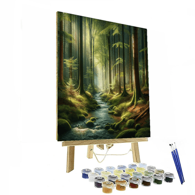 Peaceful Forest Retreat Paint By Number