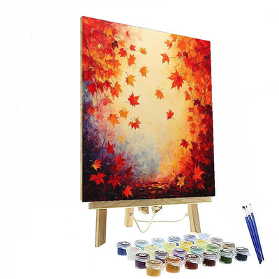 Claude Monet Inspired Autumn Colors  DIY Paint By Numbers