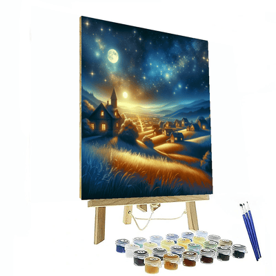 Starry Night Over The Village Paint By Number