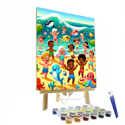 Bubbly Beach Bonanza Paint By Number