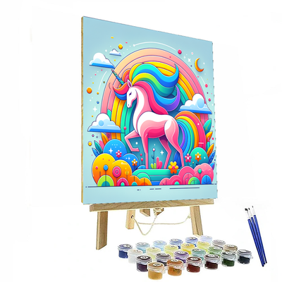 Rainbow Unicorn Dream DIY Paint By Numbers