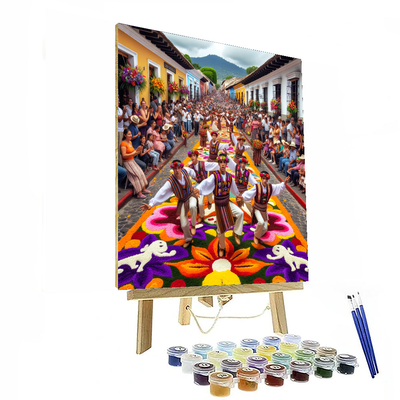 Flower Festival - Antigua, Guatemala Paint By Number