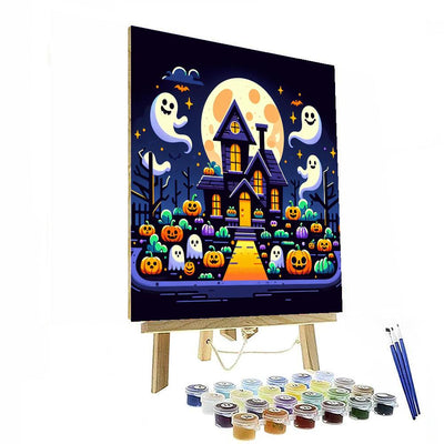 Spooky Fun House Paint By Color