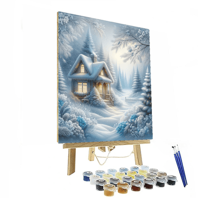 Charming Winter Cottage DIY Paint By Numbers