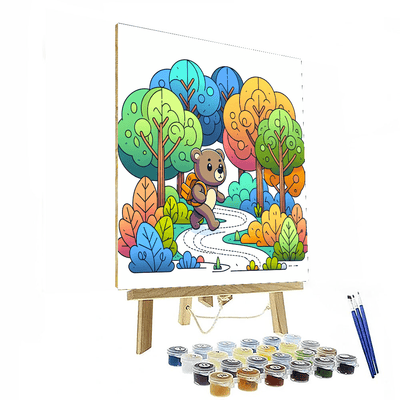 Explorer Bear Expedition Painting By Numbers Kit