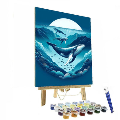 Whale Migration Majesty Painting Number Kit